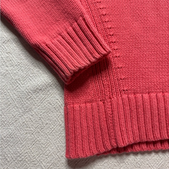 JCREW Always 1988 Oarsman Rollneck Coral Pink Cotton Sweater XL - Picture 3 of 5